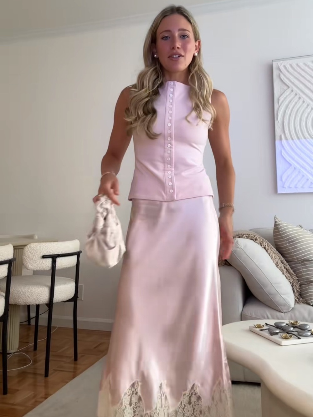 Reformation Carolina Satin Maxi Skirt XS - Picture 3 of 11